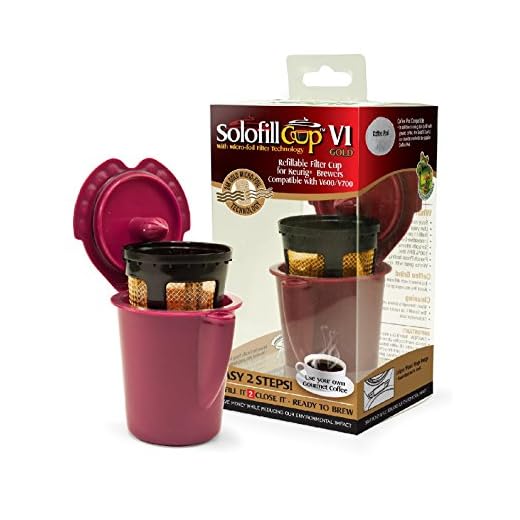 Solofill V1 Gold Refillable Filter Cup for Keurig Brewers