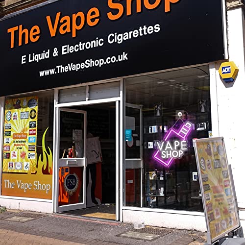 Image of Smoke Shop Neon Sign for Business Advertising or Vape Shop Display.Atmosphere Neon Lights for Pub,Smoking Lounge.5V USB Powered.