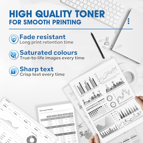 Image of TN760 High Yield Black Toner Cartridge Compatible Replacement for Brother TN-760 TN 760 MFC-L2710DW MFC-L2750DW DCP-L2550DW HL-L2350DW HL-L2370DW Toner Printer (2 Pack)