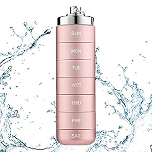 Metalen reispillendoos, draagbare pillen-organizer van metaal, stapelbare waterdichte reis-pillendooshouder, pillendoosje, vak voor voedingssupplementen, visolie