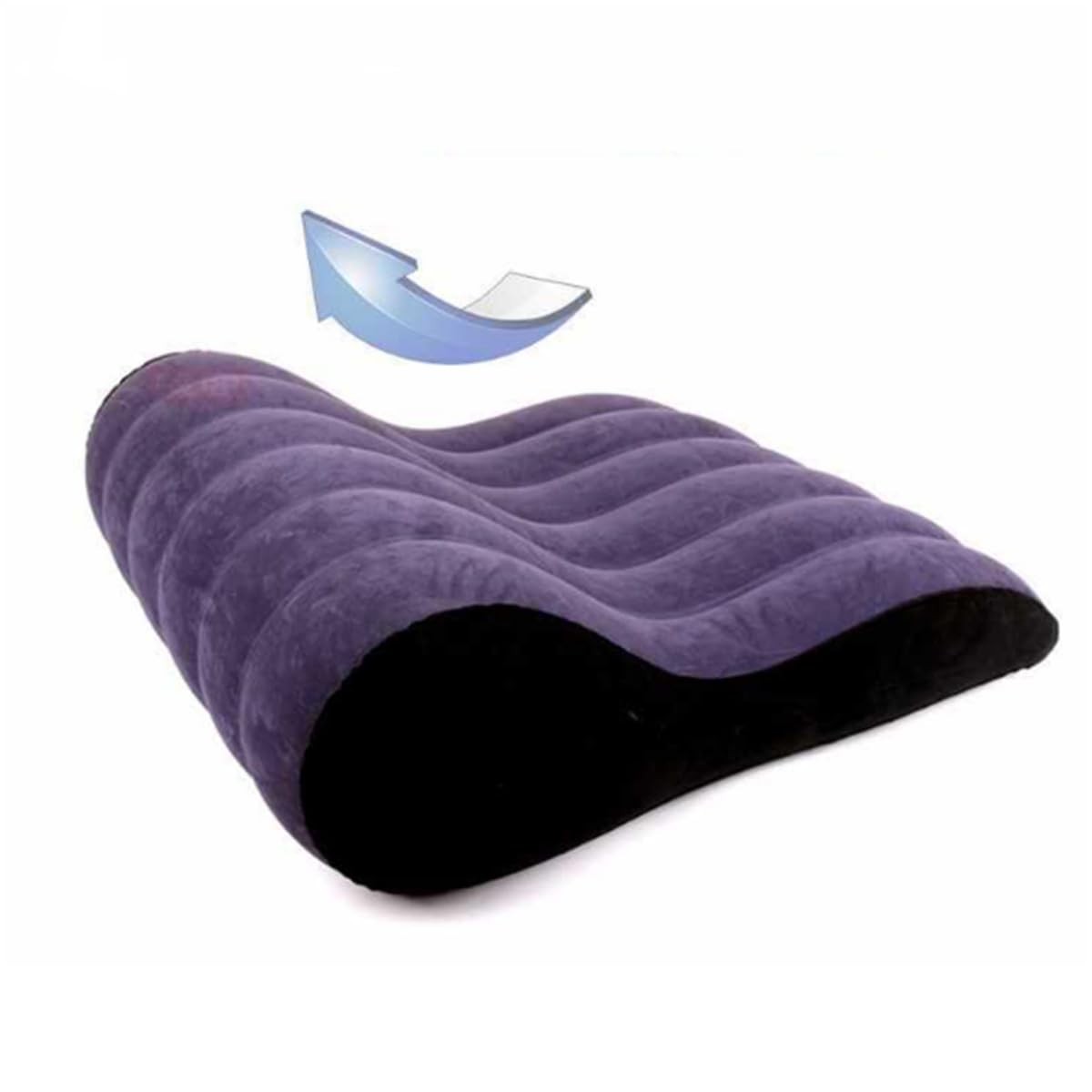 Almohada de posición de Juguetes sexuales, Almohada Triangular Inflable para Sexo, Muebles Divertidos con rampa Sexual, Almohadilla de Amor Plegable, para Mujeres, Hombres y Parejas,B