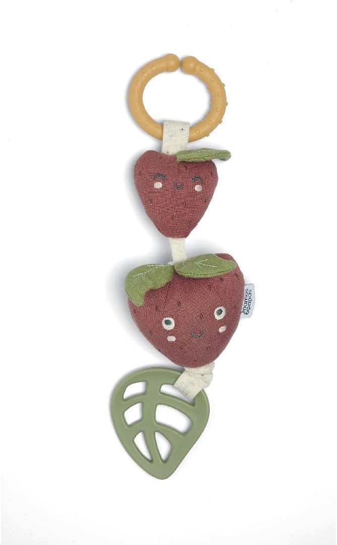 Linkie Teething Toy, Grateful Garden, Strawberry