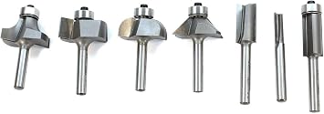 Whiteside 402 Basic 7 Piece Router Bit Set (1/4 Inch Shank): Includes 1801, 1900, 2003, 2302, 1013, 1026, 2402