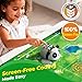 Apitor Robot Panda Coding Robot Activity Set - 48 Pieces, Screen-Free STEM Learning Toy with Smart Sensing & Loops, Educational Programming Gift for Kids Ages 4-5