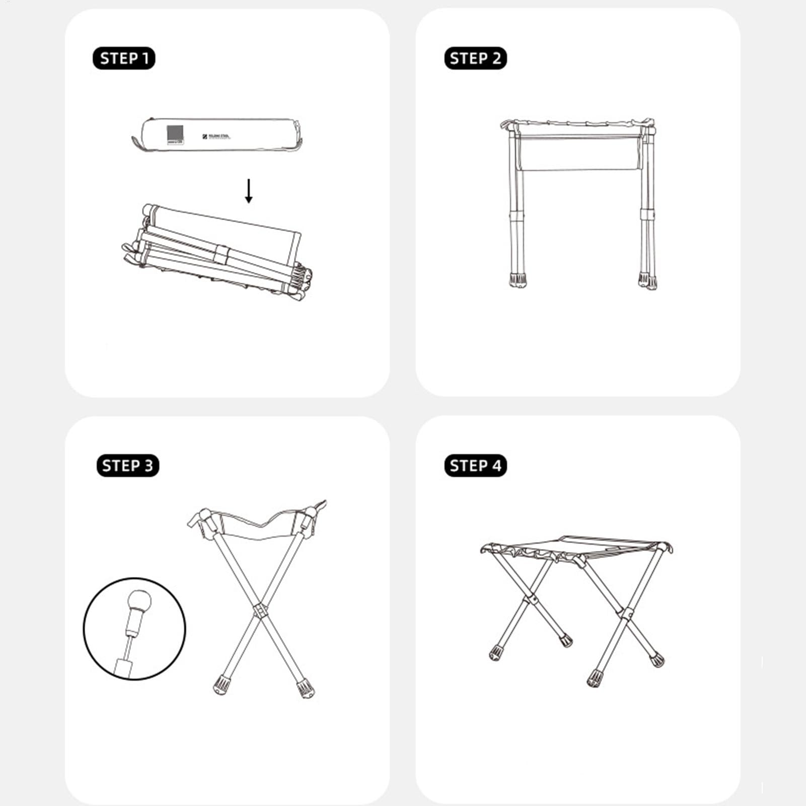 Tabouret Pliant De Camping Siège de Jardinage léger Compact Petit mobilier | Camping Solution Trekking En Plein Air Pour Femmes, Hommes, Couples, Pêche, Pique-Nique, Plage, Camping, Randonnée Et P