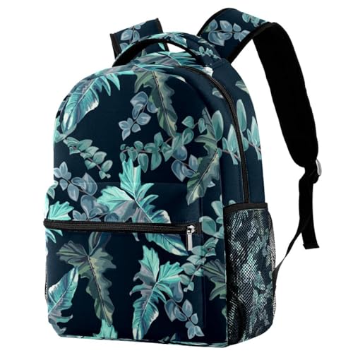 Sac de voyage décontracté imprimé feuilles pour escapades rando et week-ends des femmes
