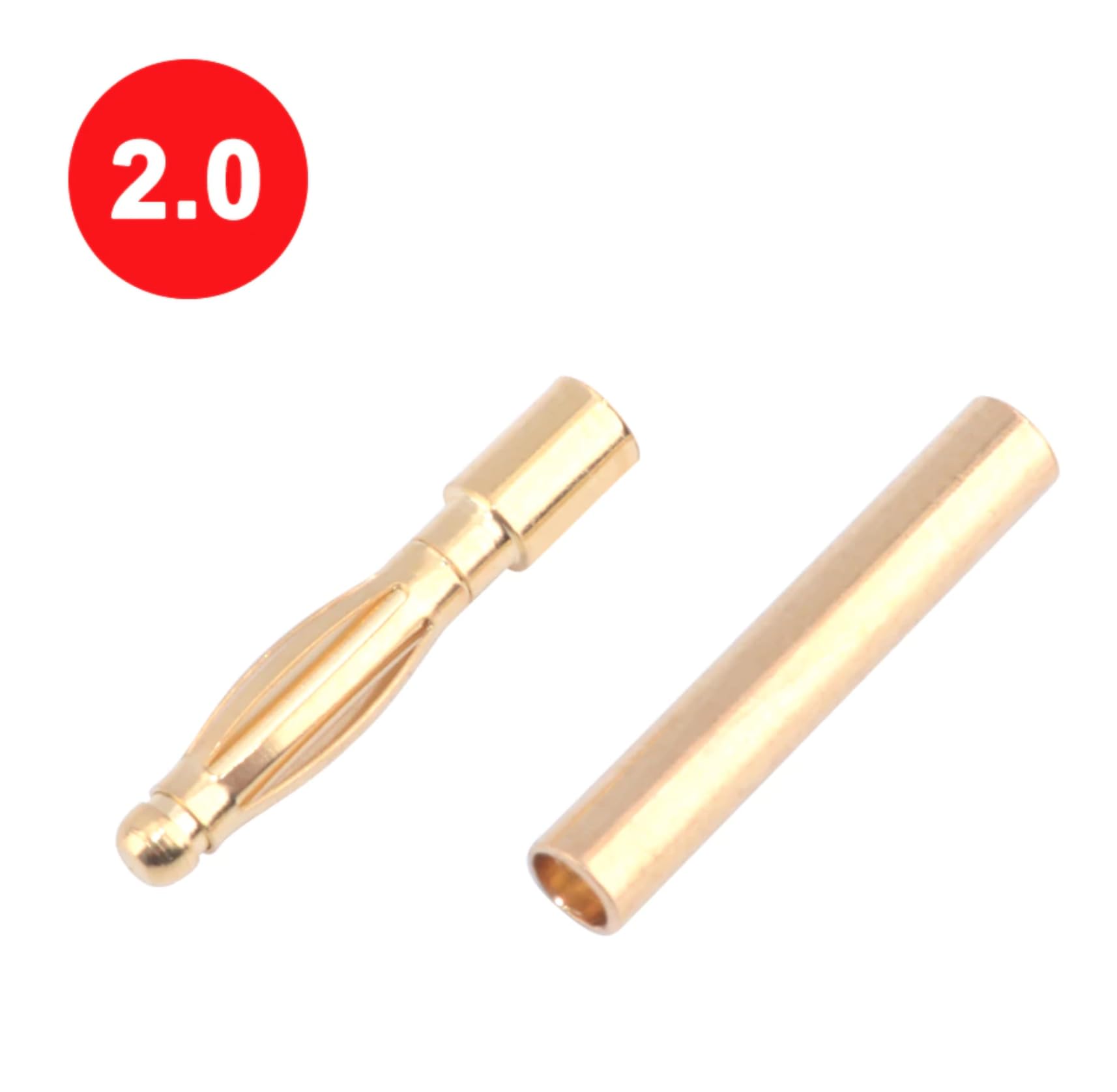 Nuofany Lot de 10 paires de connecteurs mâles femelles plaqués or 6 mm pour moteurs ESC RC Lipo