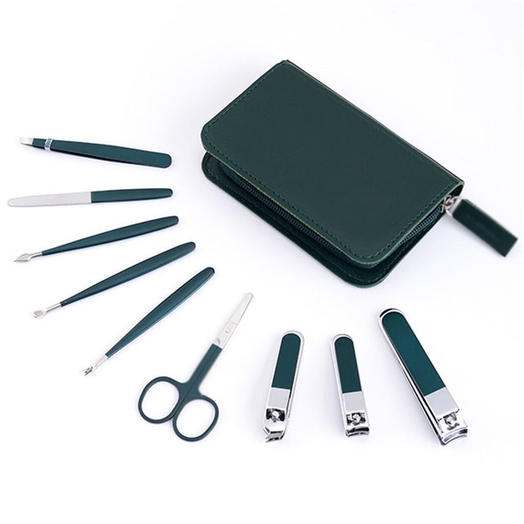 Zestaw do manicure, Zestaw do manicure, Zestaw do Manicure Beauty Manicure Tools Zestaw do obcinania paznokci 9-częściowy woreczek na zamek błyskawiczny Obcinacze do paznokci