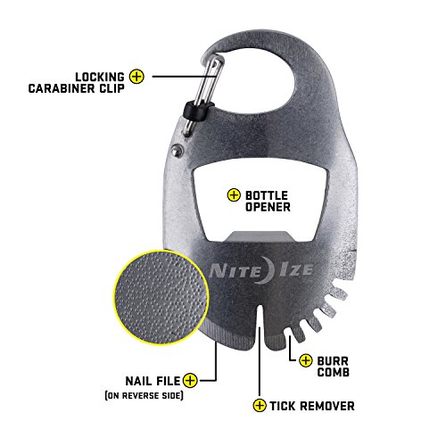 Nite Ize DoohicKey Ferramenta para animais de estimação, multiferramenta, pente de rebarba, removedo