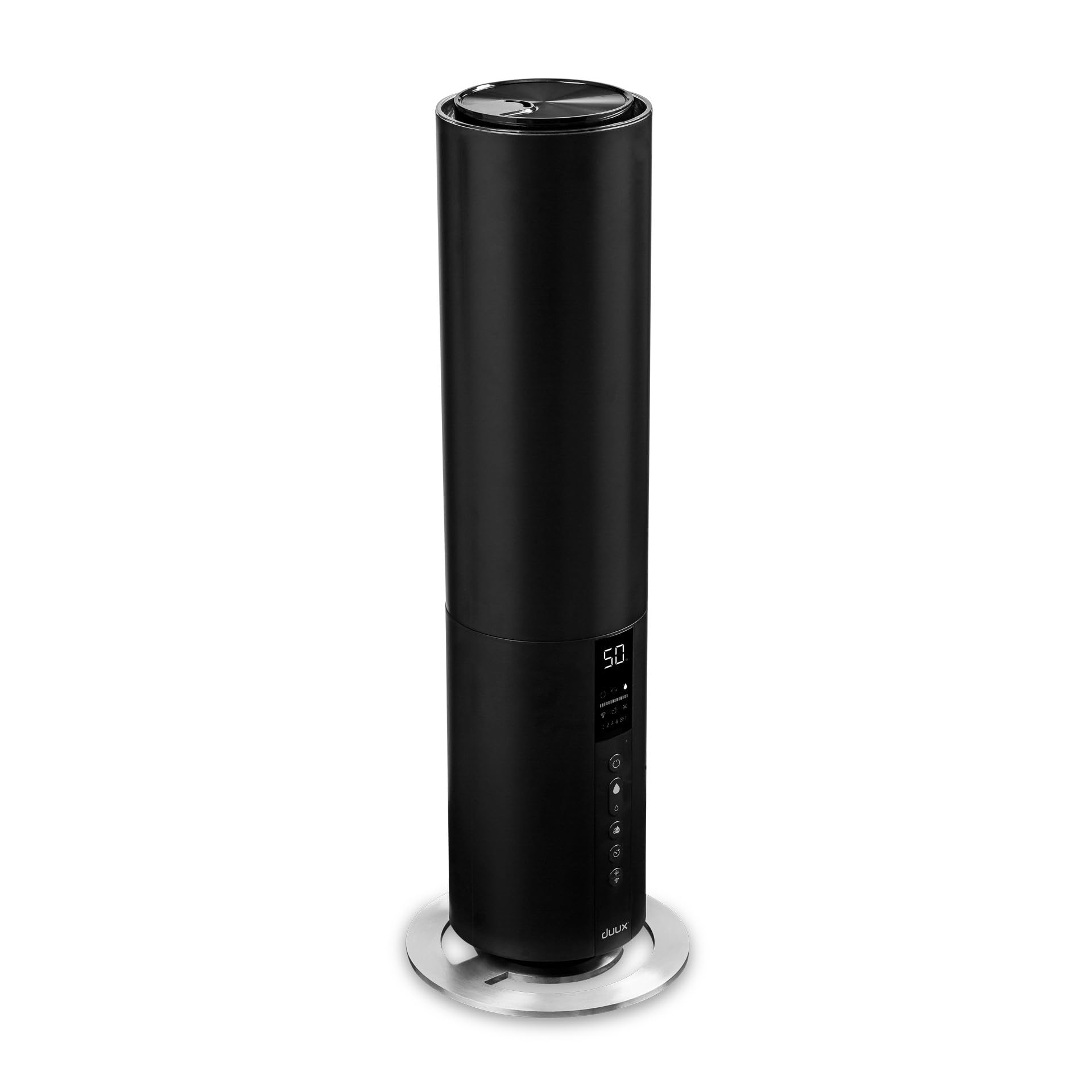 Duux Beam 2 Humidificador de aire silencioso - Humidificadores ultrasónicos para el hogar y el dormitorio - Producción de vapor 350 ml/h, 25 horas de uso - Mando a distancia integrado - (negro)