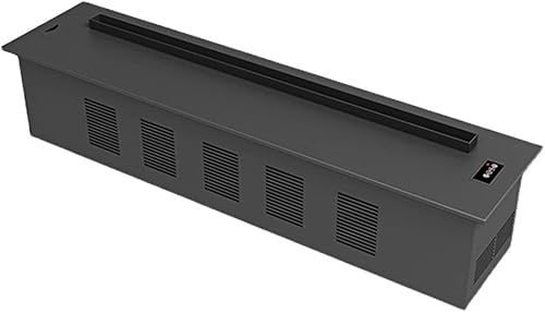 Chimenea eléctrica empotrable de vapor de agua, chimenea eléctrica decorativa moderna, chimenea eléctrica delgada para el hogar con llama de