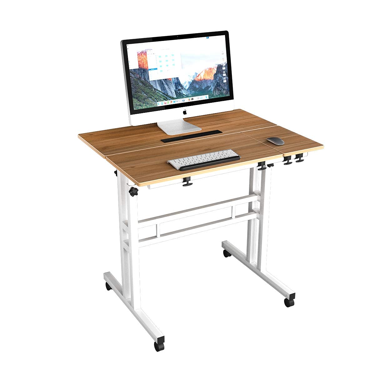 Escritorio Portátil Con Ruedas En Altura Ajustable En ángulo - Escritorio Móvil Para Leer Y Escribir - Mesa Portátil Plegable - Ideal Para Uso Doméstico Y En La Oficina