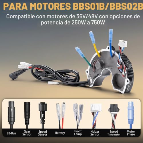 Controlador BAFANG BBS repara tirones de motor y conecta faros directos 4
