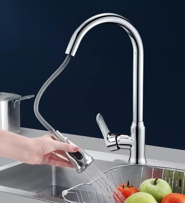 Plantex Pure Brass Single Lever Kitchen Sink Tap/Sink Tap for Kitchen with 360° Swivel Spout/Sink Mixer tap Hot & Cold/Tap for Kitchen Sink -(8563-Chrome) (B0CXSB1SQ6) Amazon Price History, Amazon Price Tracker