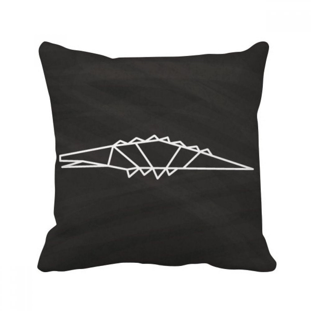 Coussin géométrique origami cat abstrait pour décoration canapé