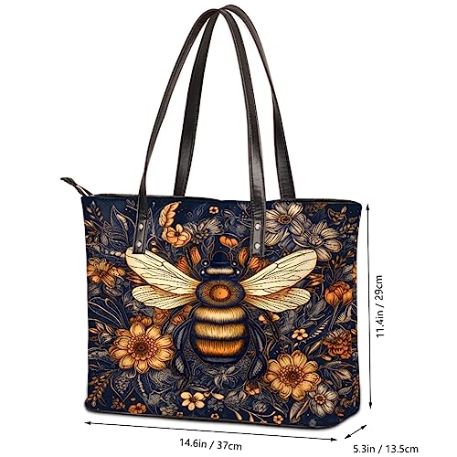 Cheetah Rose Gold Leather Tote Bag for Women, Large Handbag Travel Bag Shopping Carry Multipurpose Laptop Shoulder Bag3