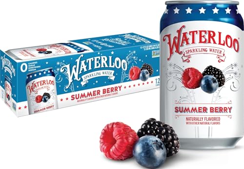 Waterloo Sparkling Water, Summer Berry, 12 Fl...