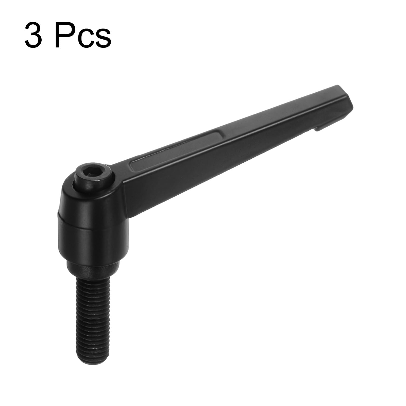 Set Da 2 Maniglie A Leva Di Serraggio M12 X 50mm - Regolabili 360° Con Rilascio Rapido, In Lega Di Zinco E Acciaio, Per Macchine E Torni