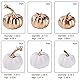 Miaikoe 16 Pcs Verschiedene Herbst Künstliche Kürbisse Ernte Weiß Faux und Gold Überzug für Halloween Thanksgiving Dekoration Anzeigen