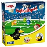 HABA Theos Fußballspiel – Kooperatives Kinderspiel ab 3 Jahren, Obstgarten-Spielprinzip im Fußball-Design, Geschenk für Jungen & Mädchen, 1-4 Spieler, Kurze Spieldauer