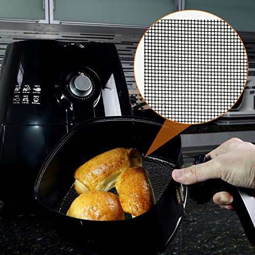 Yetene 6 Pack Reusable Liners for Toaster Oven Non Stick Fryer Mat Air Fryer Oven Liners Easy Clean Toaster Mat Compatible with Cuisinart, Ninja, Kalorik Microwave(9 x 11 Inch)