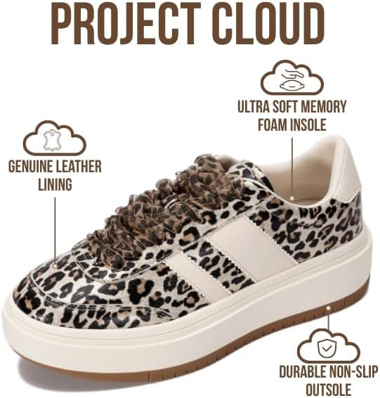 Project Cloud Platform Sneakers for Women - Lightweight Memory Foam Insole Womens Sneakers - Non-Slip Fashion Sneakers for Women Footwear - Women's Fashion Platform Shoes (Nita) - Image 2
