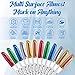 Motiskyy 72 Pcs Metallic Permanent Markers Bulk Metallic Marker Pens Medium Tip Quick Dry Paint Pen for DIY Crafts Artist Illustration Gift Card Making(Multicolor)