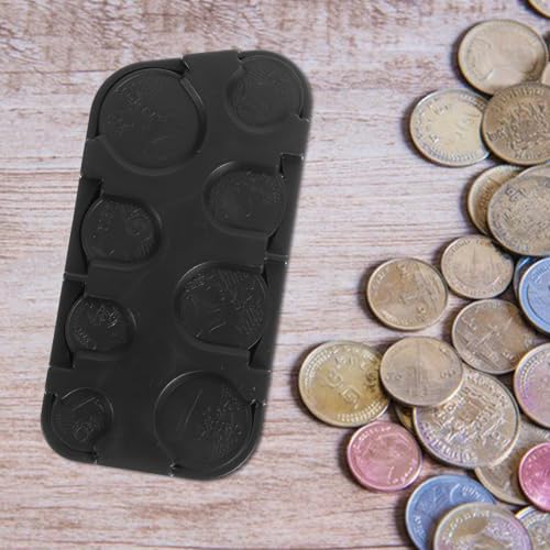Organizador portátil de monedas de plástico Healifty miniatura 5