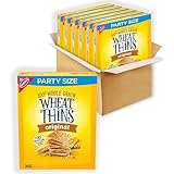 Wheat Thins Original Whole Grain Wheat Crackers, Party Size, 6 - 20 oz Boxes