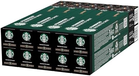 STARBUCKS Ristretto Shot by Nespresso, Dark Roast, Coffee Capsule...