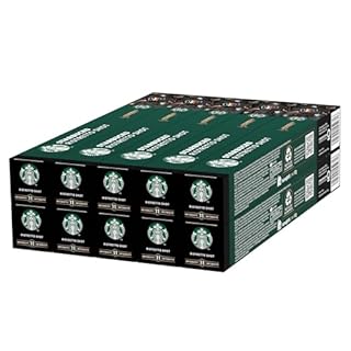 STARBUCKS Ristretto Shot by Nespresso, Dark Roast, Coffee Capsules 10 x 10 (100 Capsules)
