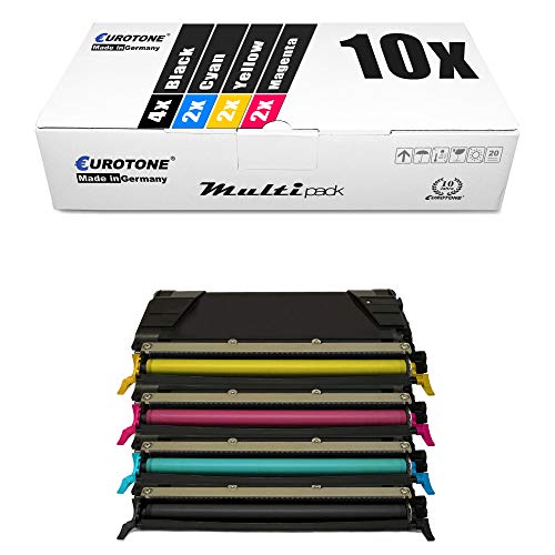 Toner Lexmark CS 736 dn Noir Cyan Magenta Jaune Eurotone 0C736H1