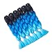 Hairingrid Jumbo Braid Hair Ombre Extension 24inch 6pcs/Lot 100g/pc Synthetic Hair Twist Braiding Hair Crochet Hair for African American Women (R76XM52#)