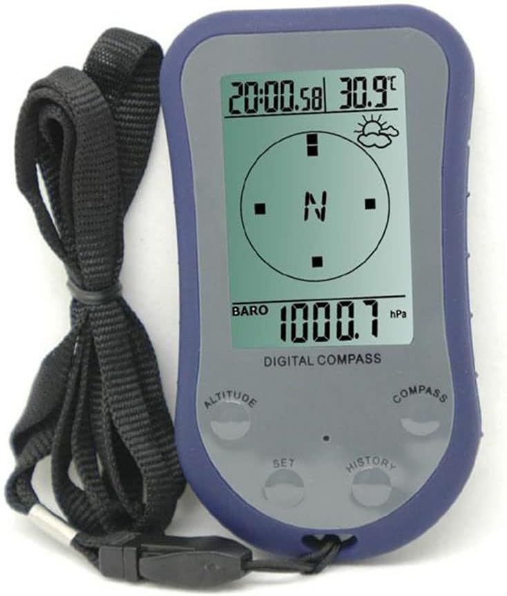 Digital Altimeter-Compass-Barometer-Altitude-Thermometer-with Waterproof IPX4, LED Backlight Display, Suitable for Field and Hiking Adventures. : Sports & Outdoors