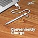 BoxWave Stylus Pen Compatible with Lenovo Chromebook Duet - AccuPoint Active Stylus, Electronic Stylus with Ultra Fine Tip - Metallic Silver