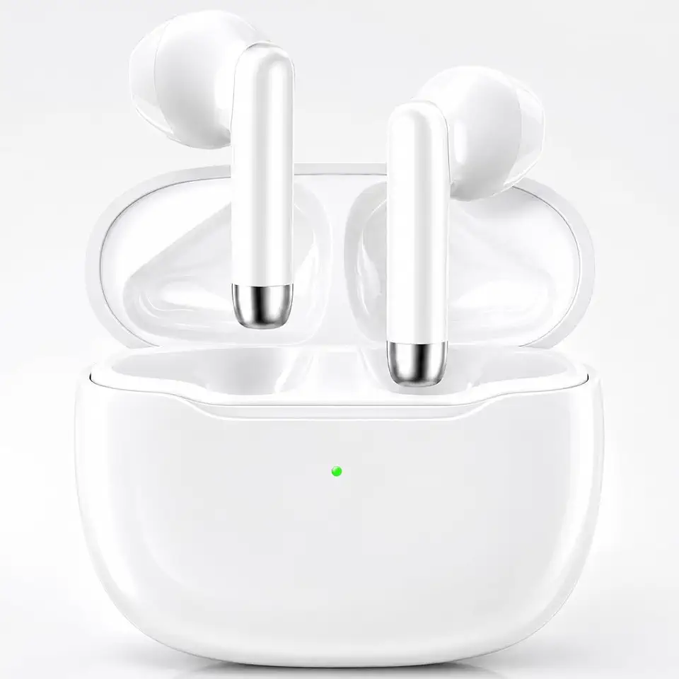 Fone de Ouvido Bluetooth 5.4 TWS com Cancelamento de Ruído, IPX4 à Prova d'Água, Microfone Integrado – Ideal para Treino, Corrida, Trabalho e Uso Diário (iOS/Android)