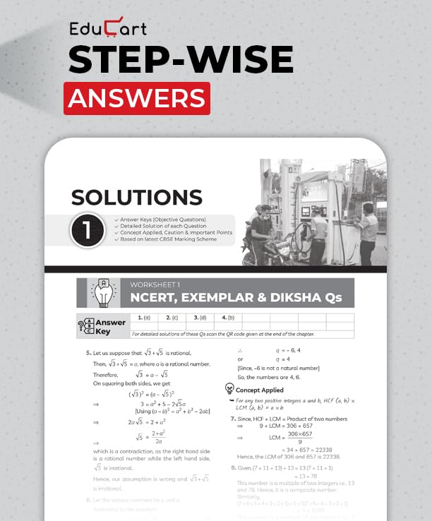 Image of Educart One-shot Mathematics Standard CBSE Class 10 Question Bank 2026-27 (Strictly for Boards Exam 2027)