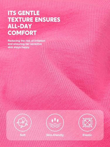 Ruisita 6 Pack Baby Toddler Girls Cotton Bike Shorts Soft Girl Thickened Cartwheel Shorts Solid Safety Dance Short for Kids ﻿2