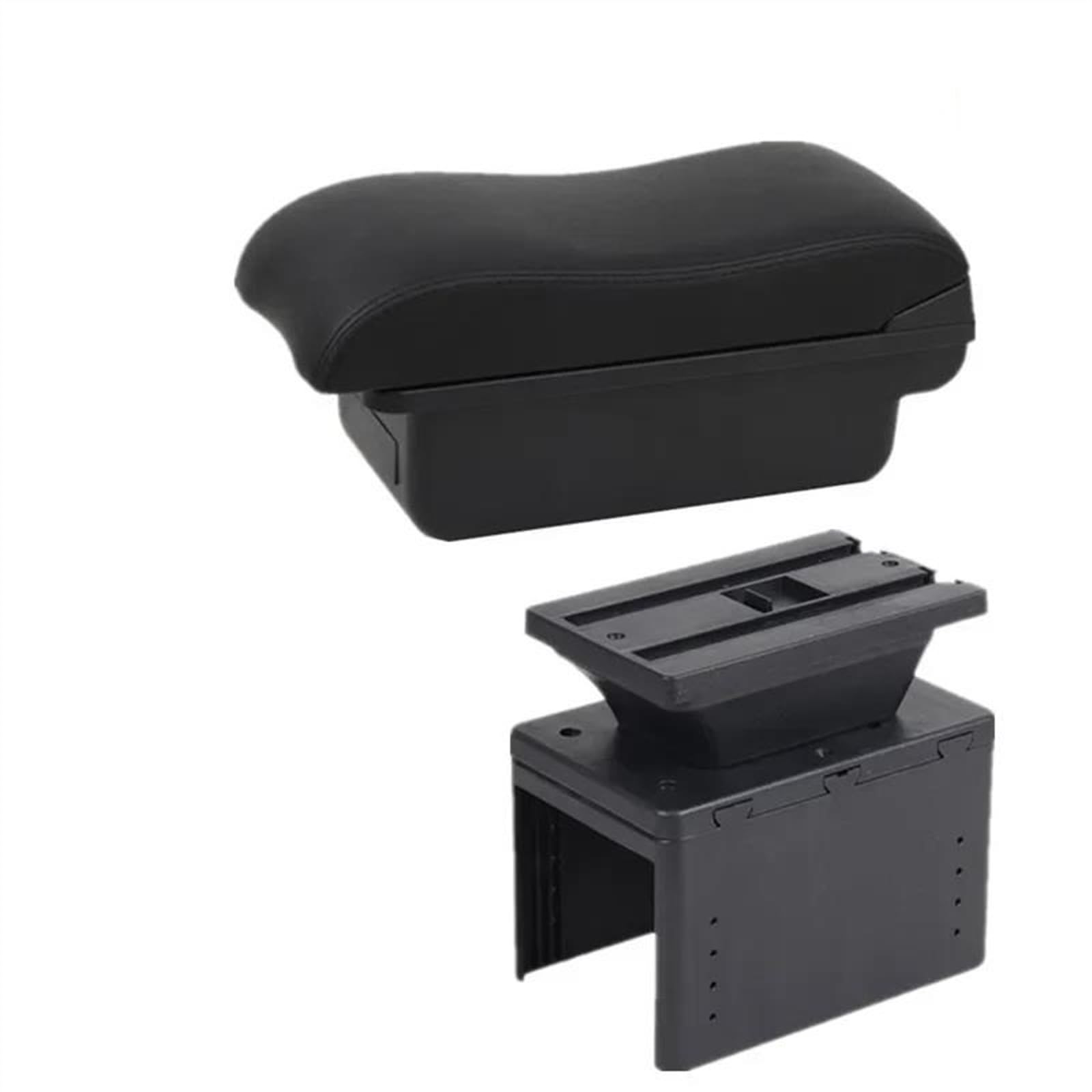 Noheeu A2 Black Line Car Armrest Dedicated Retrofit Interior Box Storage Accessories For I20 2021 2022 2023