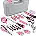 WINNER 150-Piece Pink Color All-Purpose Household Tool Kit in Toolbox Storage Case, Perfect for Women, Ladies and Girls with General Home Repairs, DIY Project, Garage, Office and College Dormitory Use