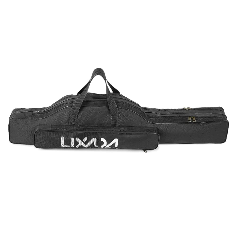 Lixada 100cm/130cm/150cm Borsa da Pesca Pieghevole Portatile Canna Da Pesca Mulinello Borsa Da Pesca Canna Attrezzatura Attrezzo Attrezzatura Trasporto Custodia Borsa Da Viaggio Organizzatore