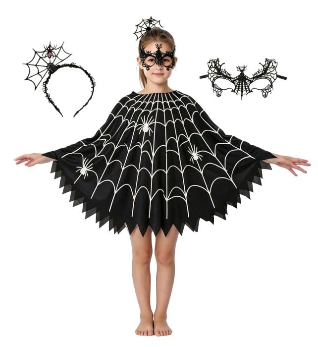 Mantella Carnevale Halloween Ragnatela Spider Net Cosplay Cape SPIDER-NET01