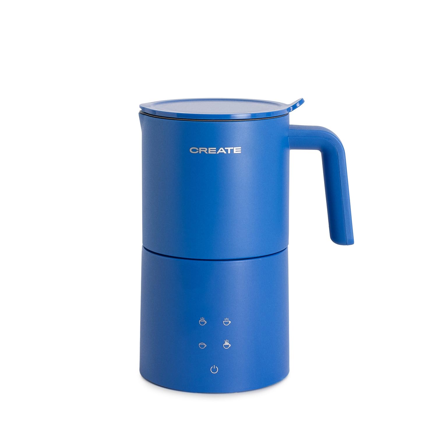 CREATE/​MILK FROTHER STUDIO PRO/​Espumador calentador de leche eléctrico azul cobalto/​Apto para lavavajillas, pantalla táctil, 4 programas, sitema de seguridad, 620ml, uso en frío o caliente, 450W