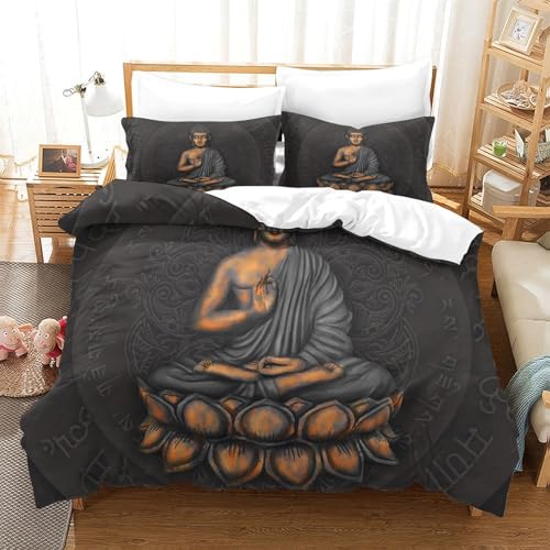 Housse de couette Boxer 220x240cm en microfibre avec parure de lit imprimée 3D - 3