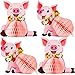 Luau Pig Centerpiece Party Decoration Luau Centerpiece Hawaiian Tropical Party Decoration for Birthday Party Baby Shower Home Decoration (4 Pieces)