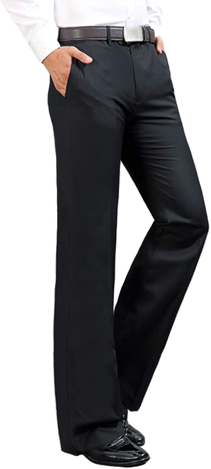 HAORUN Men Bell Bottom Pants Vintage 
