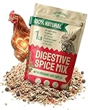 Hatortempt Chili Mix for Chickens - Intestinal Support Herbs for Chickens with Garlic, Oregano and Chili – Egg-Safe Poultry Herbs Mix (1lb)