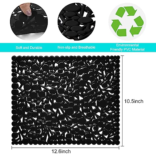 Protector para fregadero 2 unidades Coopay plástico negro miniatura 2