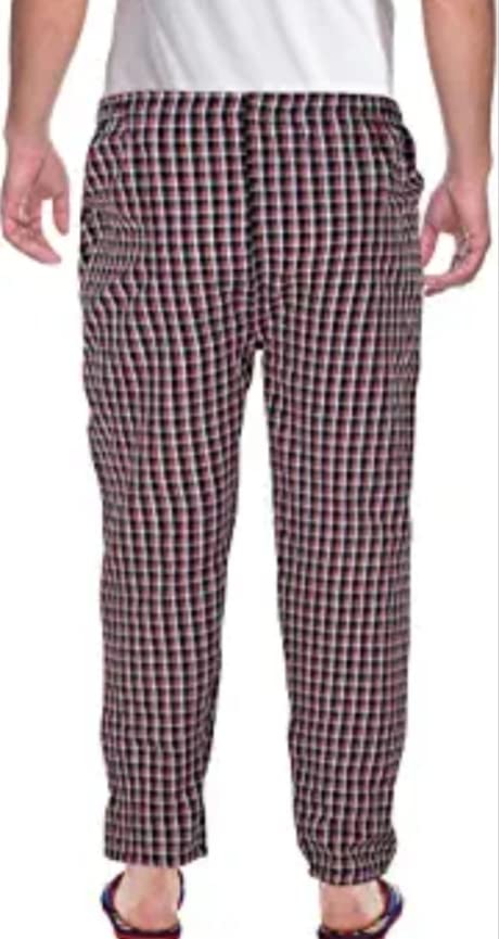 Image of Men's Cotton Checkered Pyjama Bottom Pack of 3