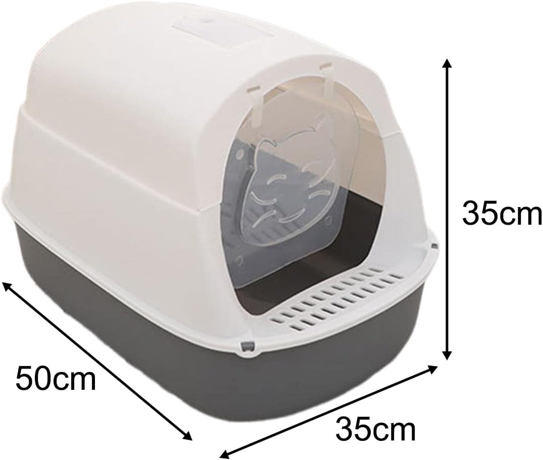MagiDeal Hooded Cat Litter Box Enclosed and Covered Cat Toilet Litter Box